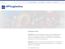 Tablet Screenshot of aplogistics.de